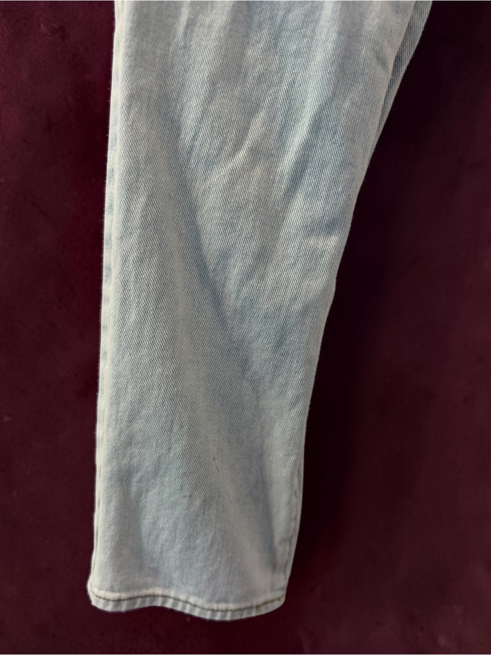 PacSun Women’s Patchwork Skinny Jeans in Light & Medium Blue - Picture 9 of 11
